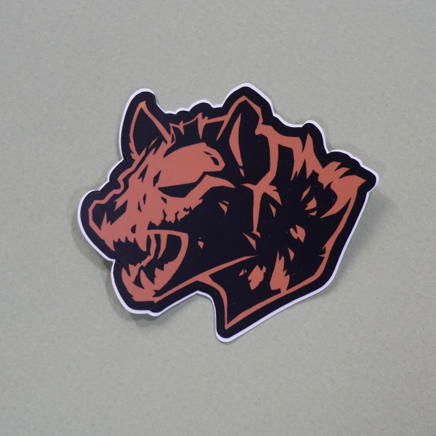 Hyena Skull - vinyl sticker