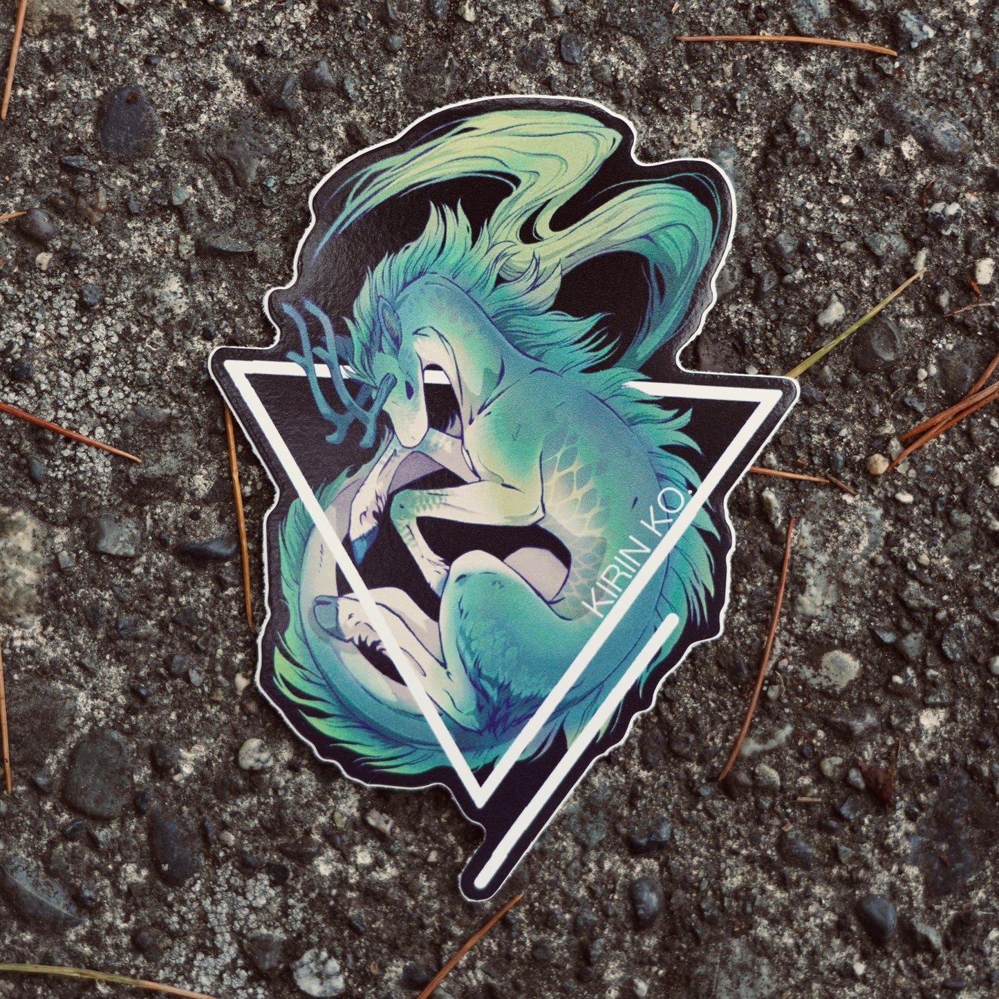 Kirin Ko - Die cut vinyl sticker