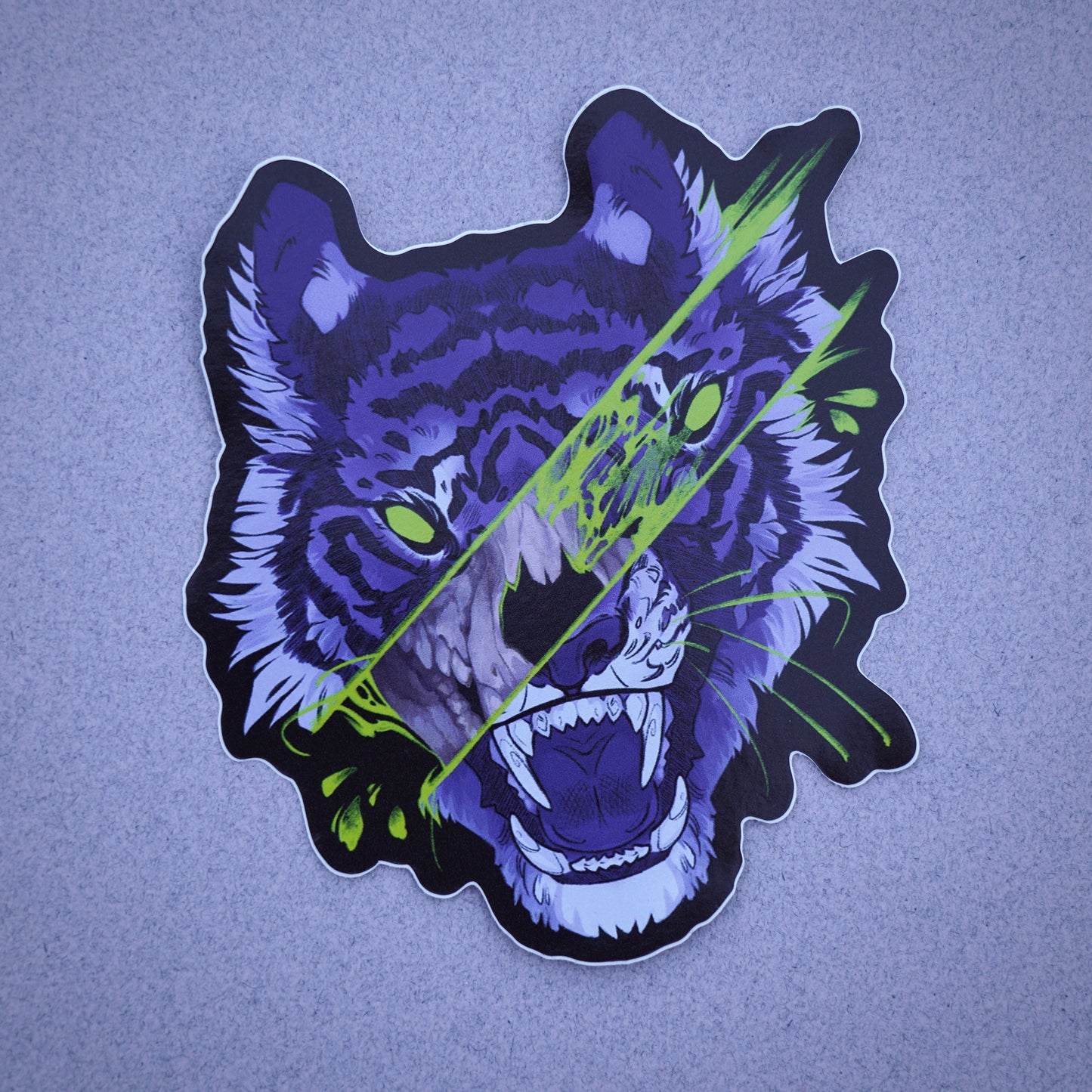 SLASHED - Die cut vinyl sticker