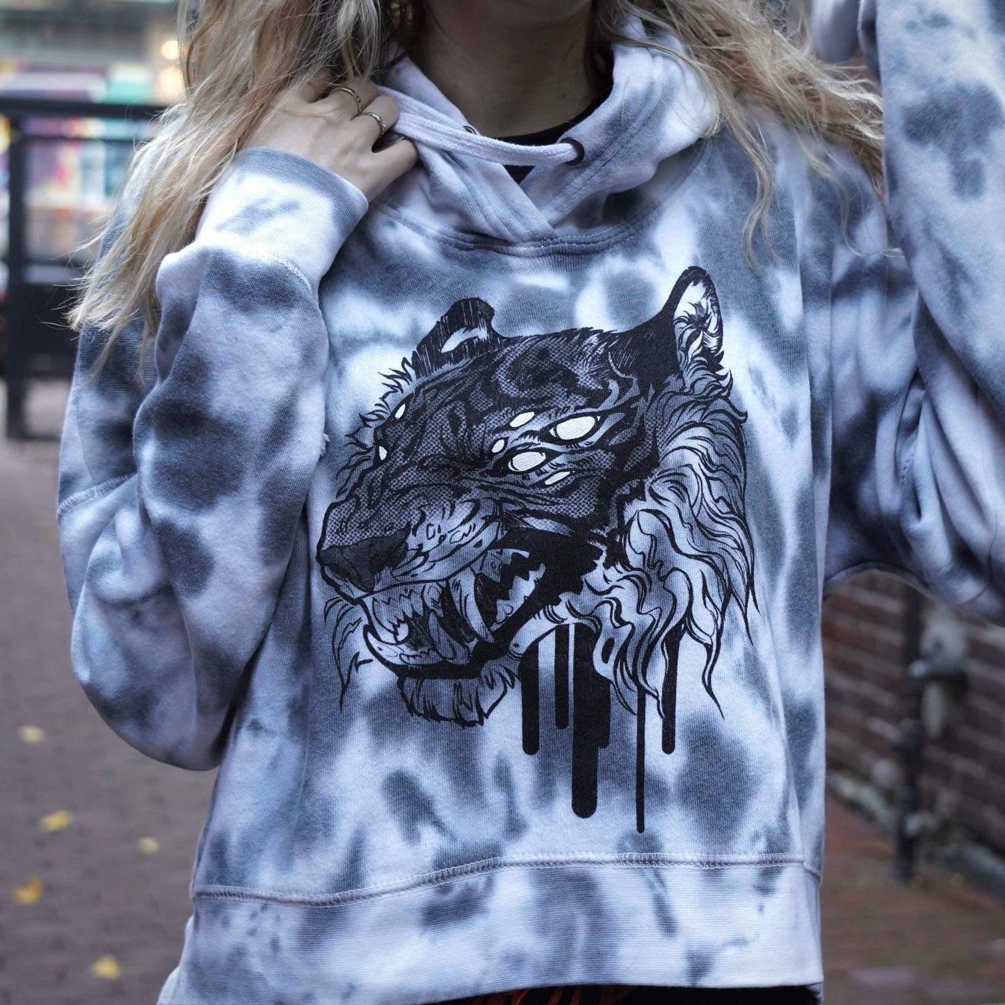 Wicked - Tie Dye Crop Hoodie