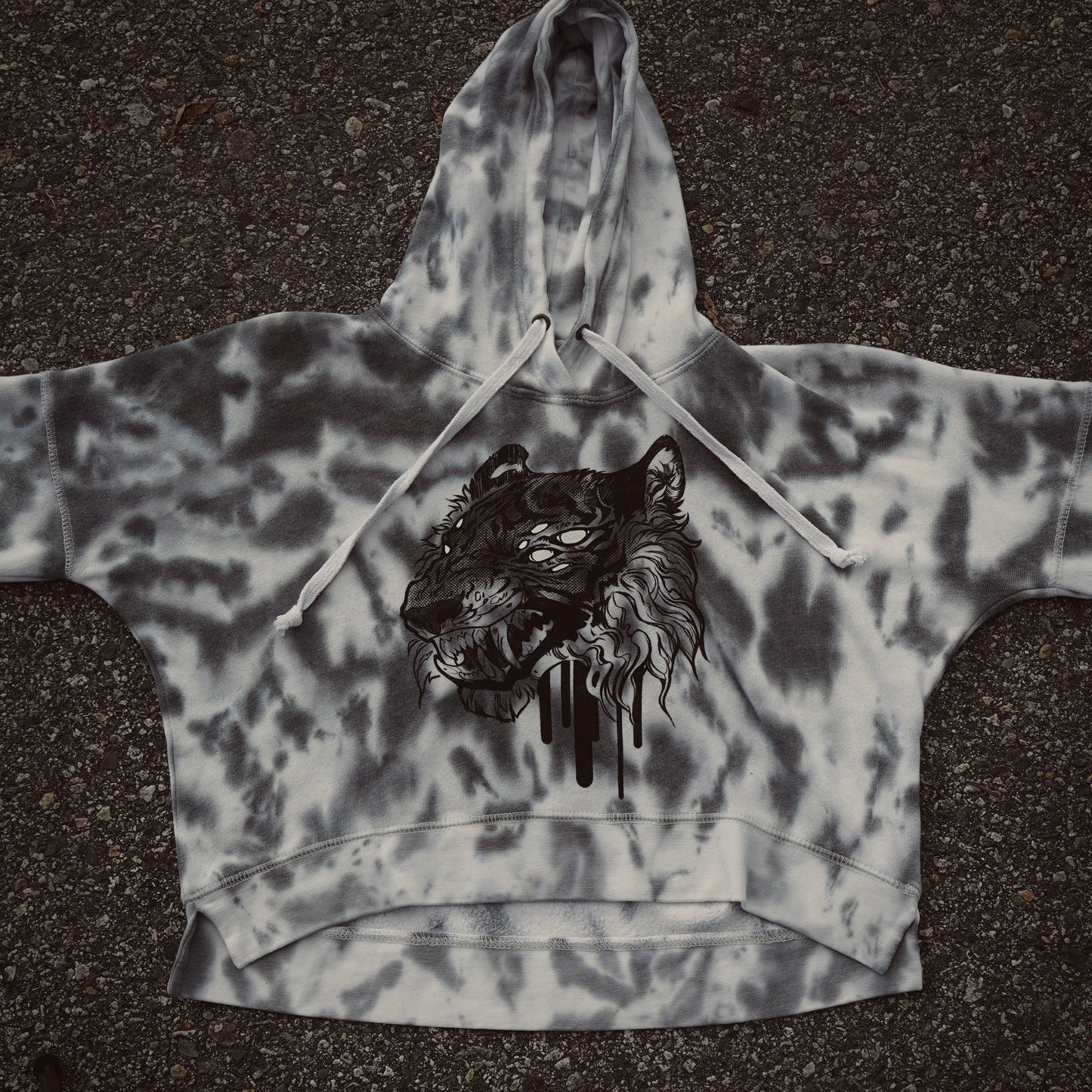 Wicked - Tie Dye Crop Hoodie
