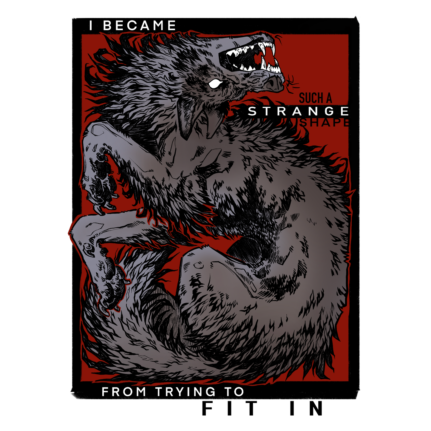 Strange Shape - Vinyl sticker