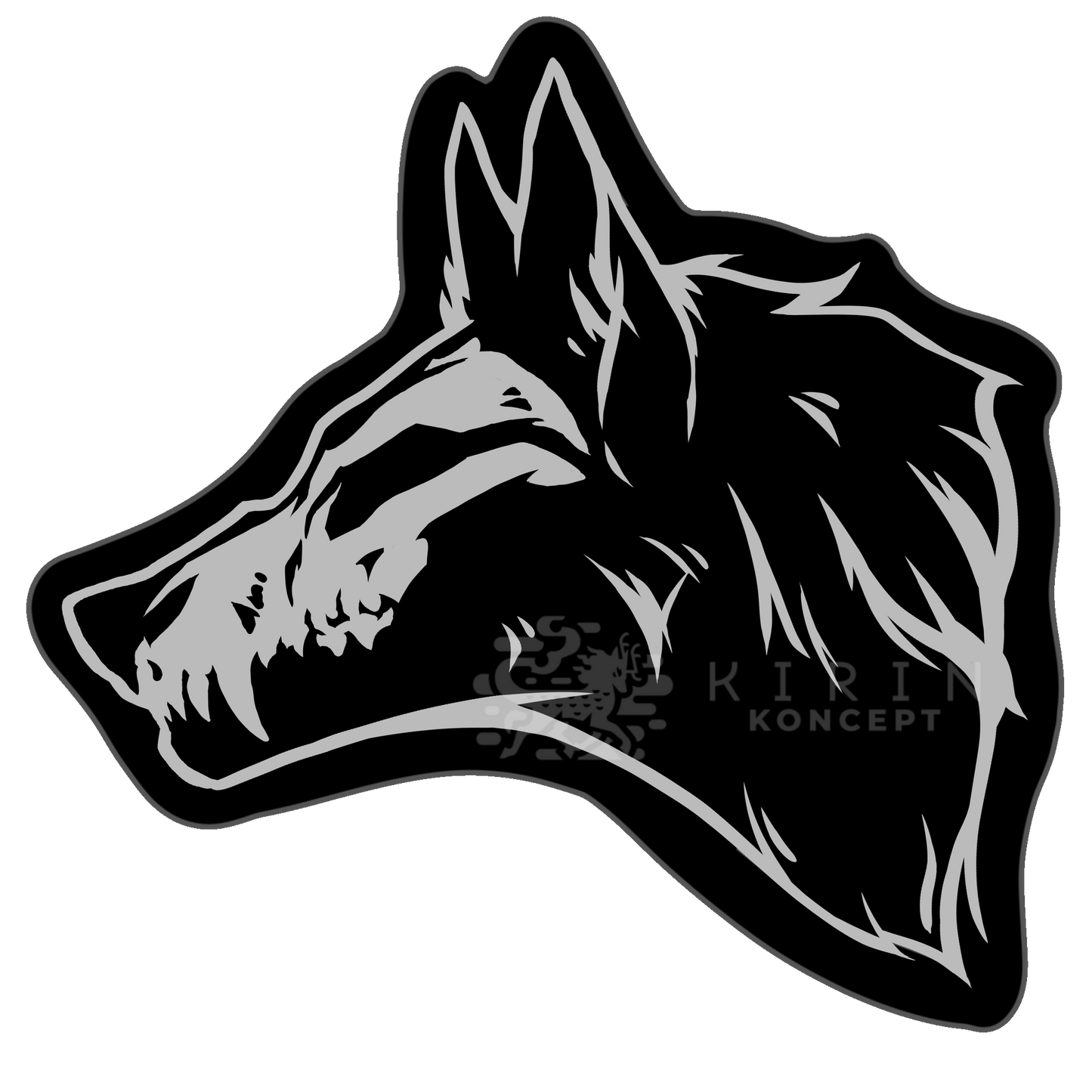 Wolf Skull - vinyl stickers