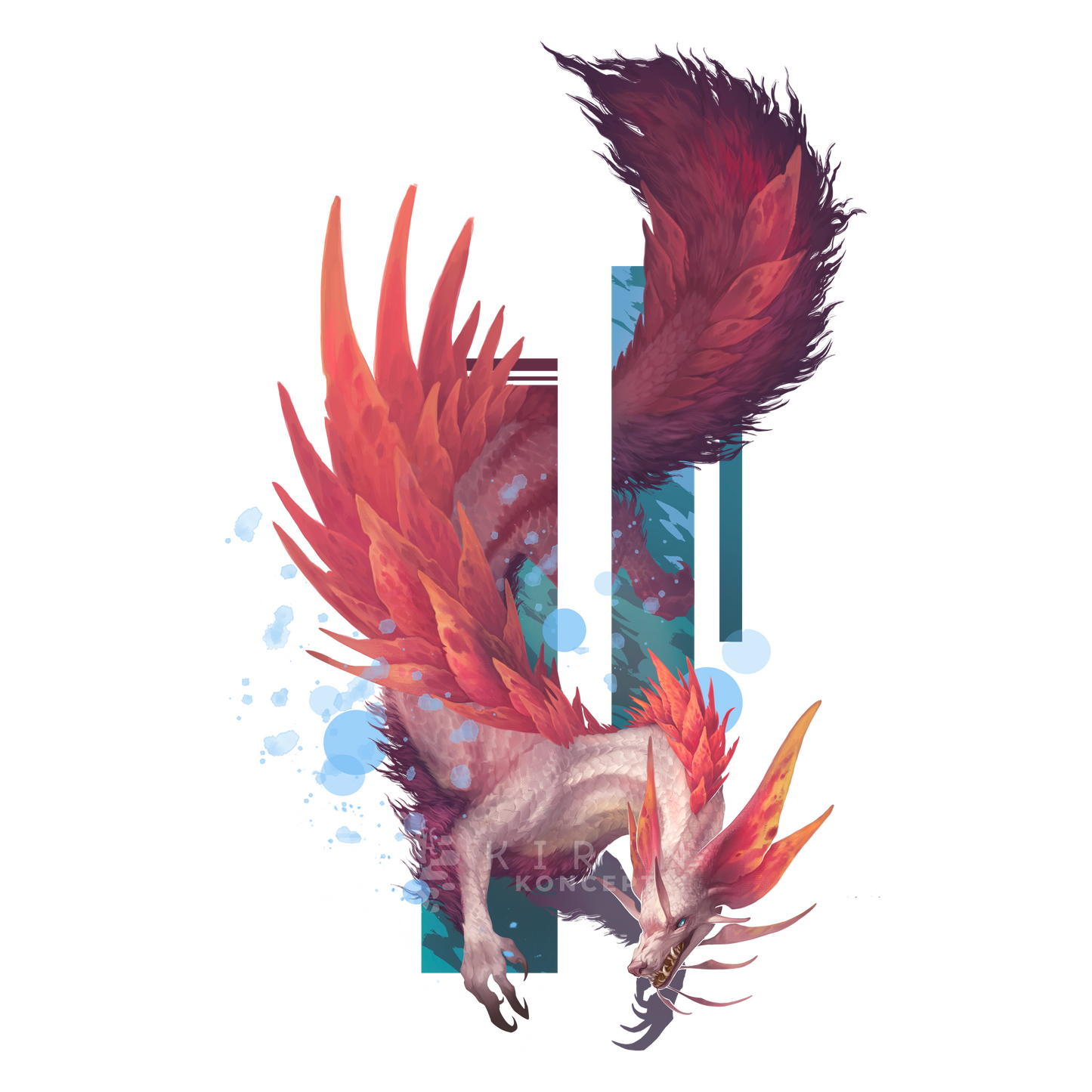 Mizutsune - Transparent vinyl sticker