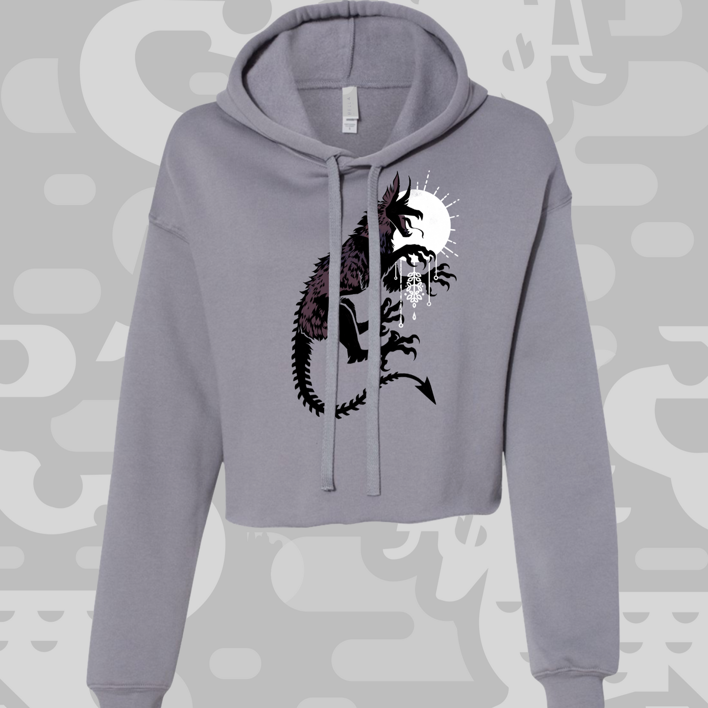 Moonlight Dew - Storm Crop Hoodie
