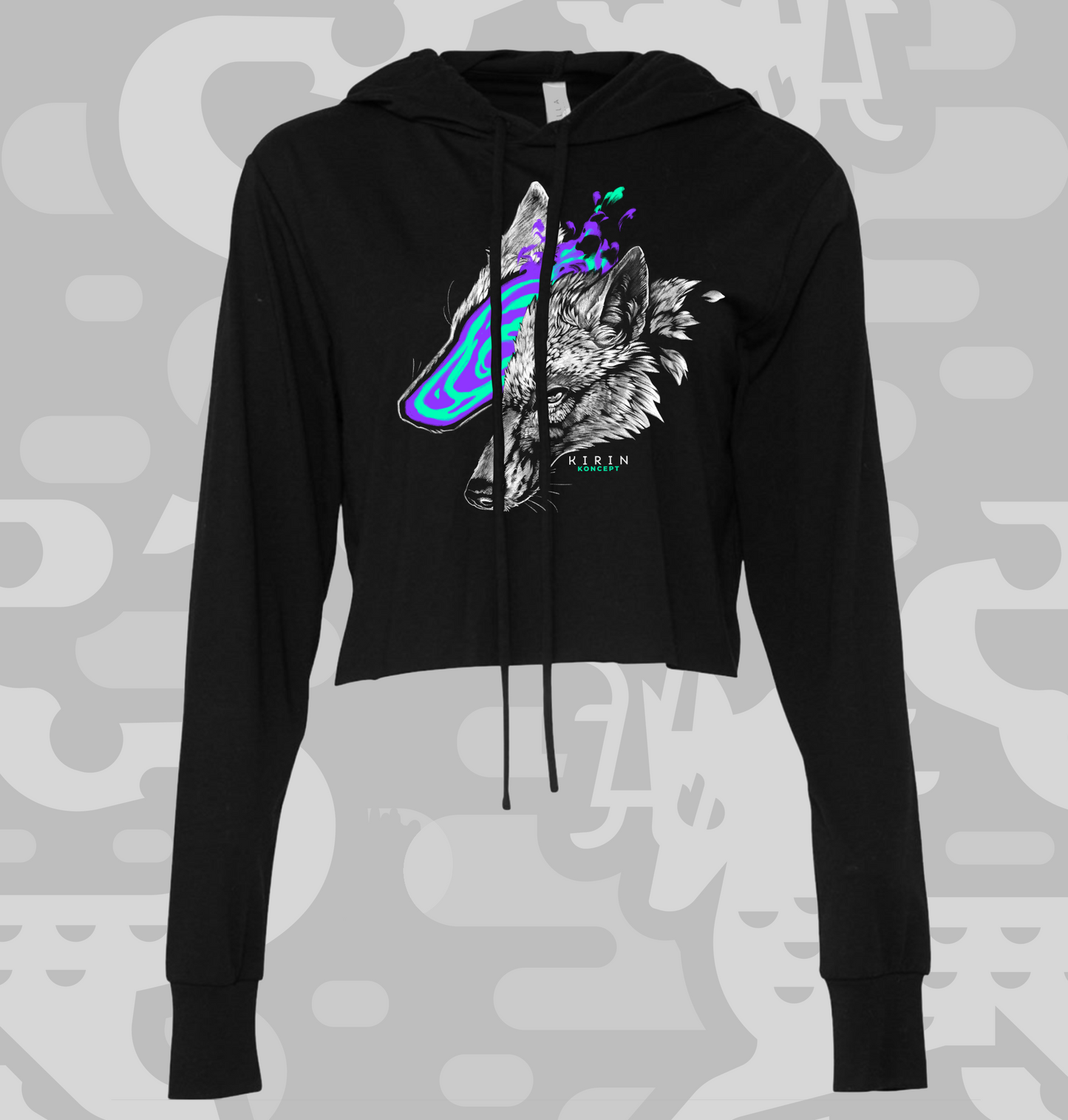 Mindless - Black Crop Hoodie