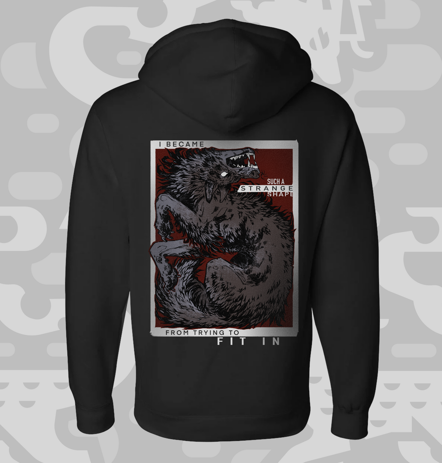 Strange Shape - Black Hoodie