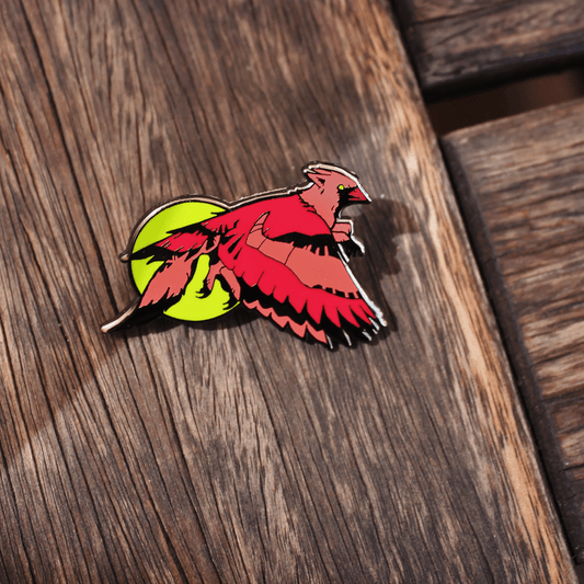 Cardinal TeenyGryphons - Hard Enamel Pins - KIRIN KONCEPT - lapel pin