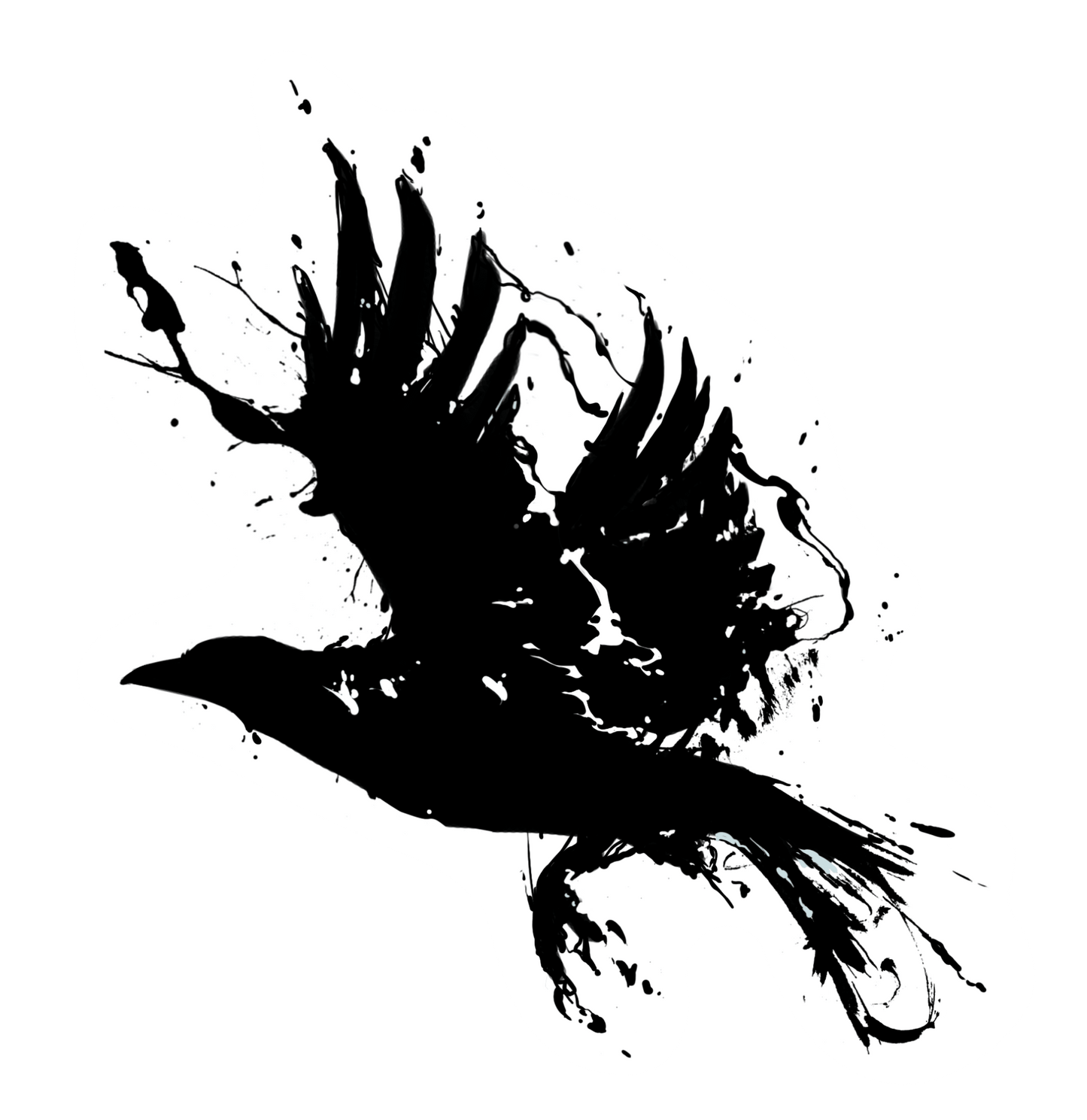 Crow - Die cut sticker - KIRIN KONCEPT -