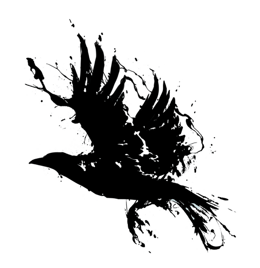 Crow - Die cut sticker - KIRIN KONCEPT -