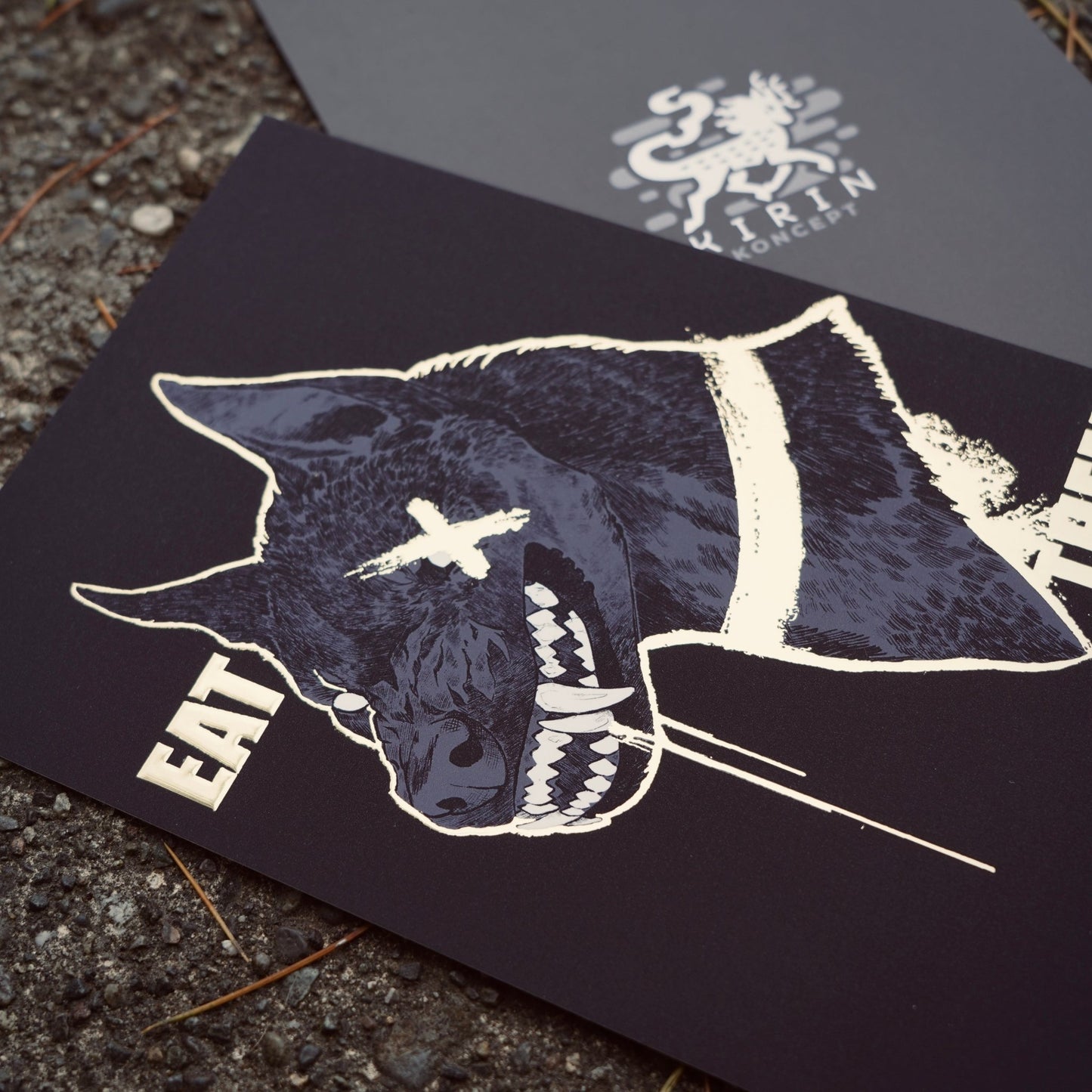Eat them - Gold foil print - KIRIN KONCEPT -