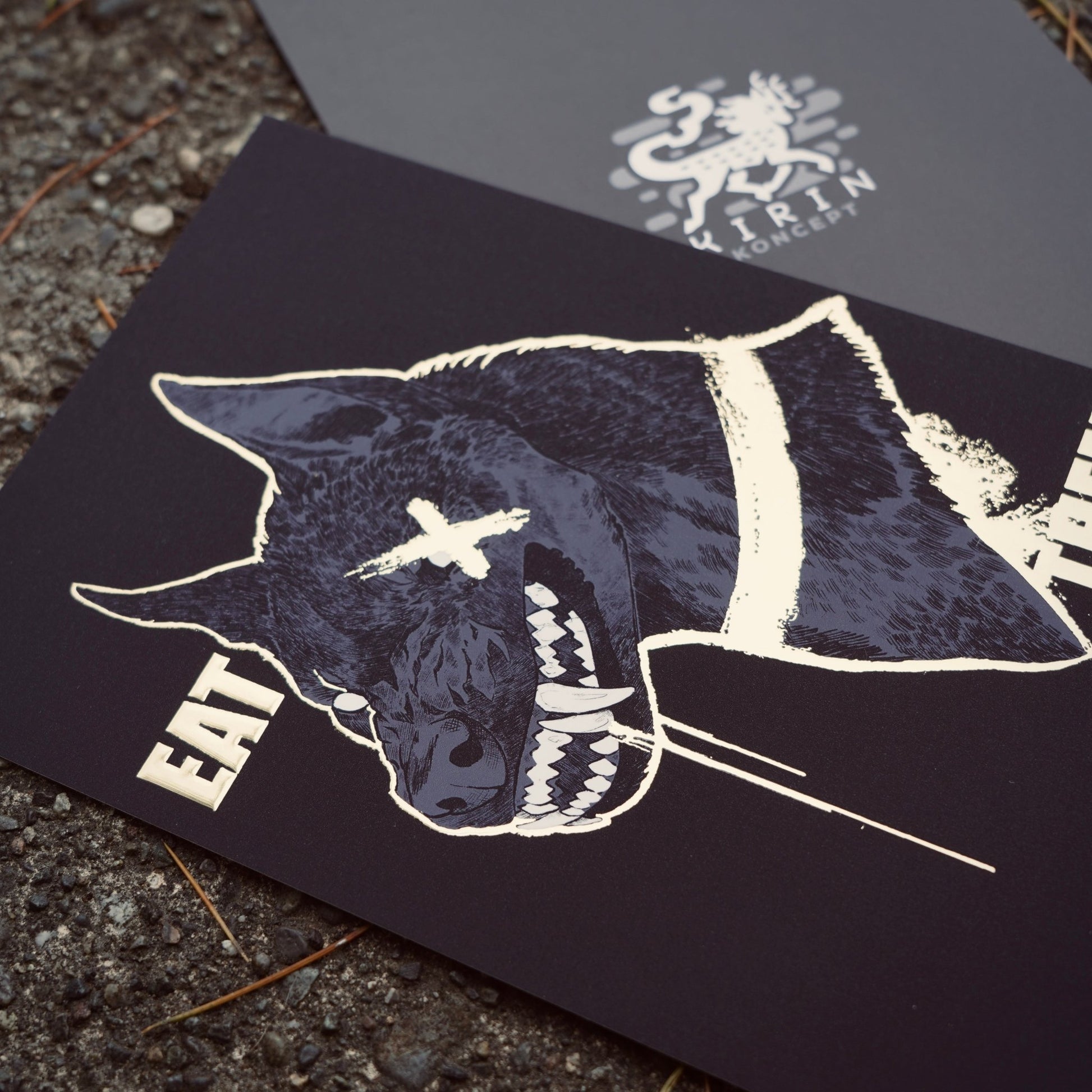Eat them - Gold foil print - KIRIN KONCEPT -