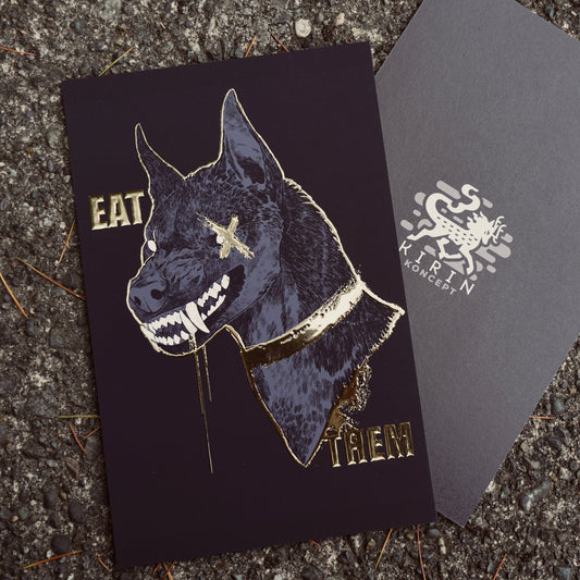 Eat them - Gold foil print - KIRIN KONCEPT -