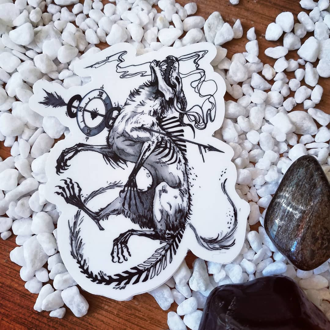 In Time - vinyl sticker