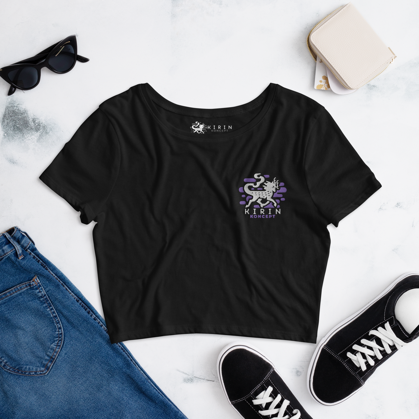 KIRIN Basics - Embroidered Crop top