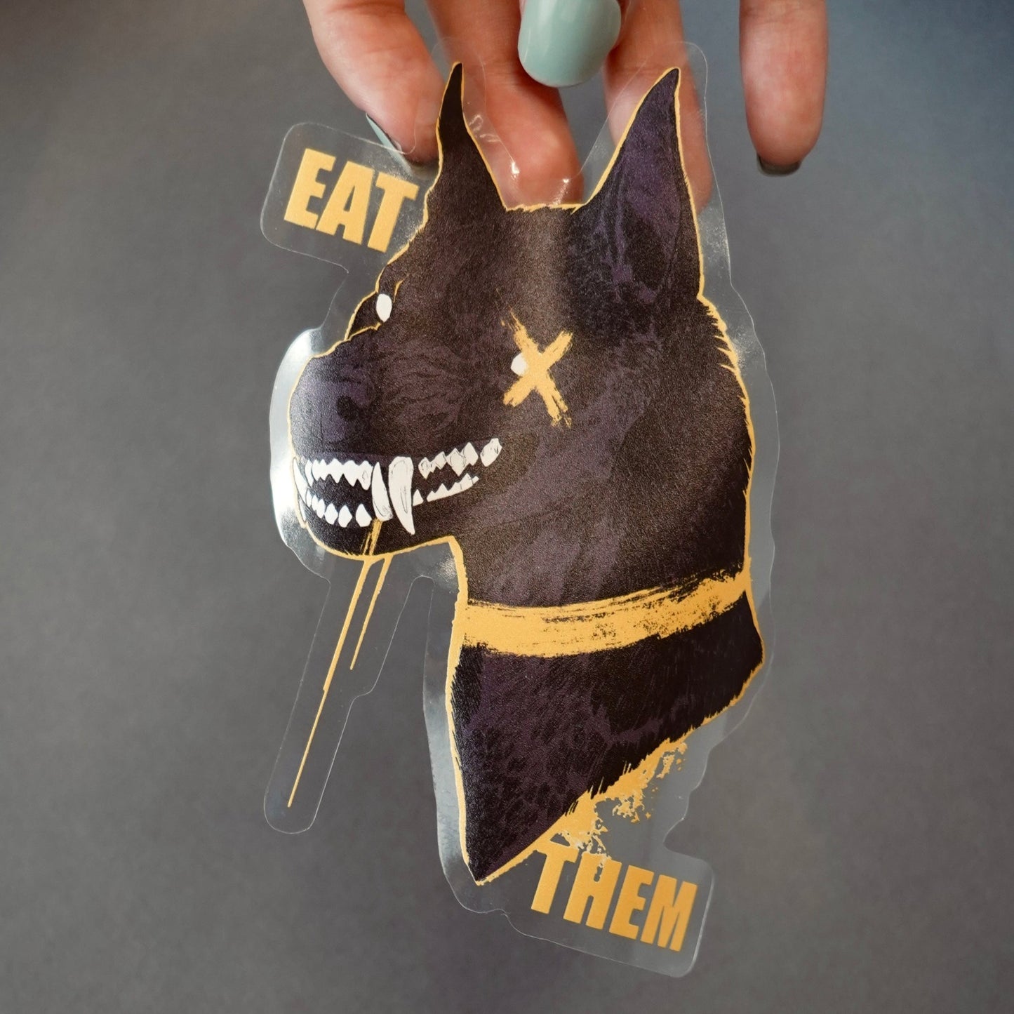 EAT THEM - Transparent vinyl sticker