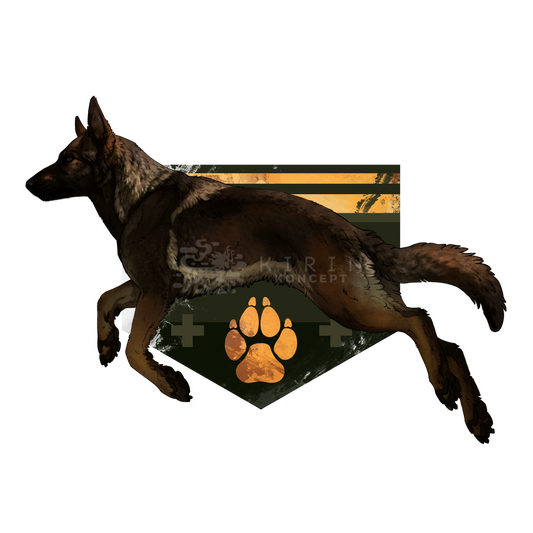 German Shepherd - Transparent vinyl sticker