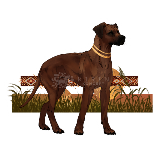 Rhodesian Ridgeback - Transparent vinyl sticker