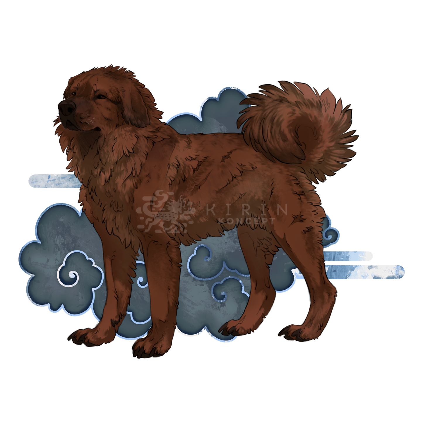 Tibetan Mastiff - Transparent vinyl sticker