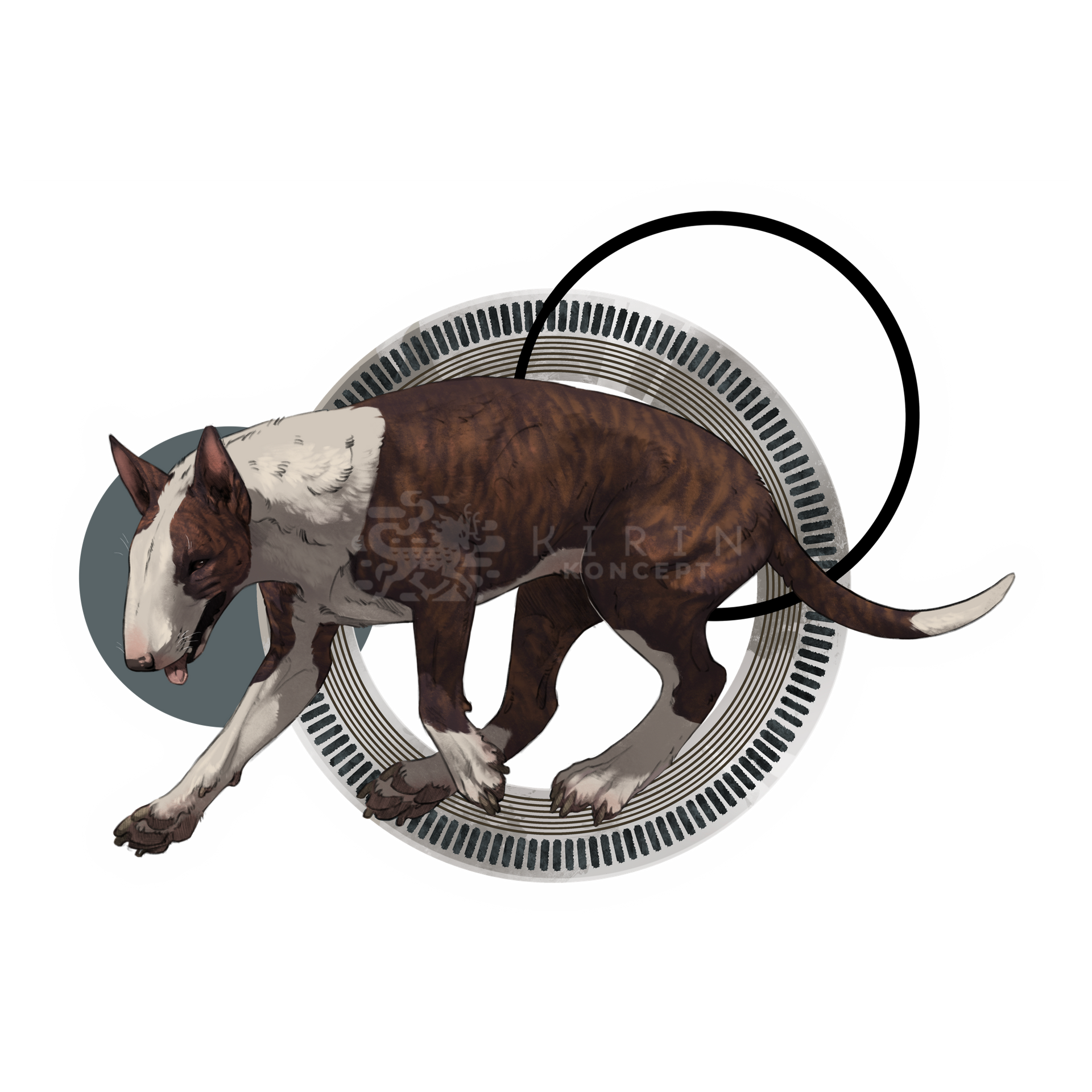 Bull Terrier - Transparent vinyl sticker
