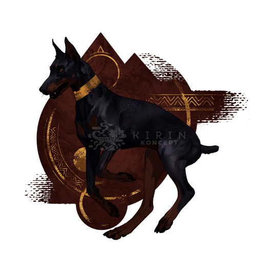 Doberman - Transparent vinyl sticker