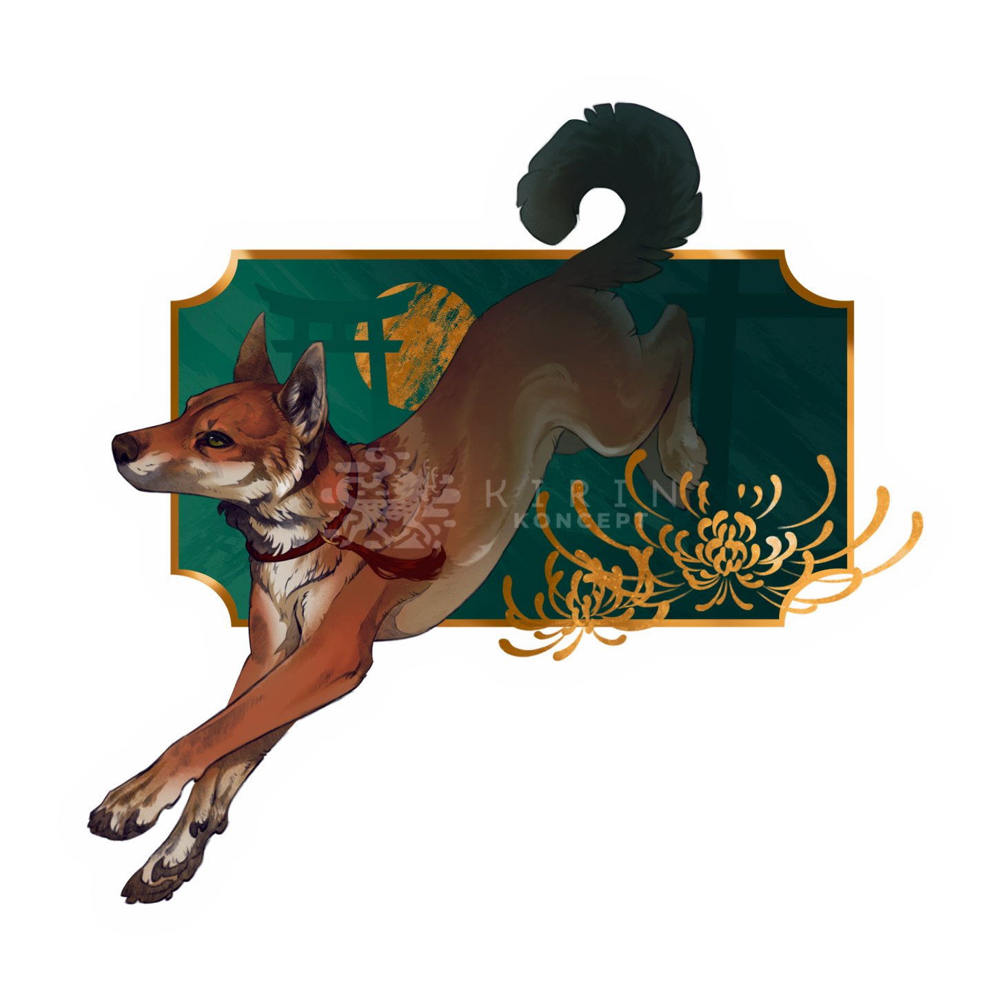 Shiba Inu - Transparent vinyl sticker