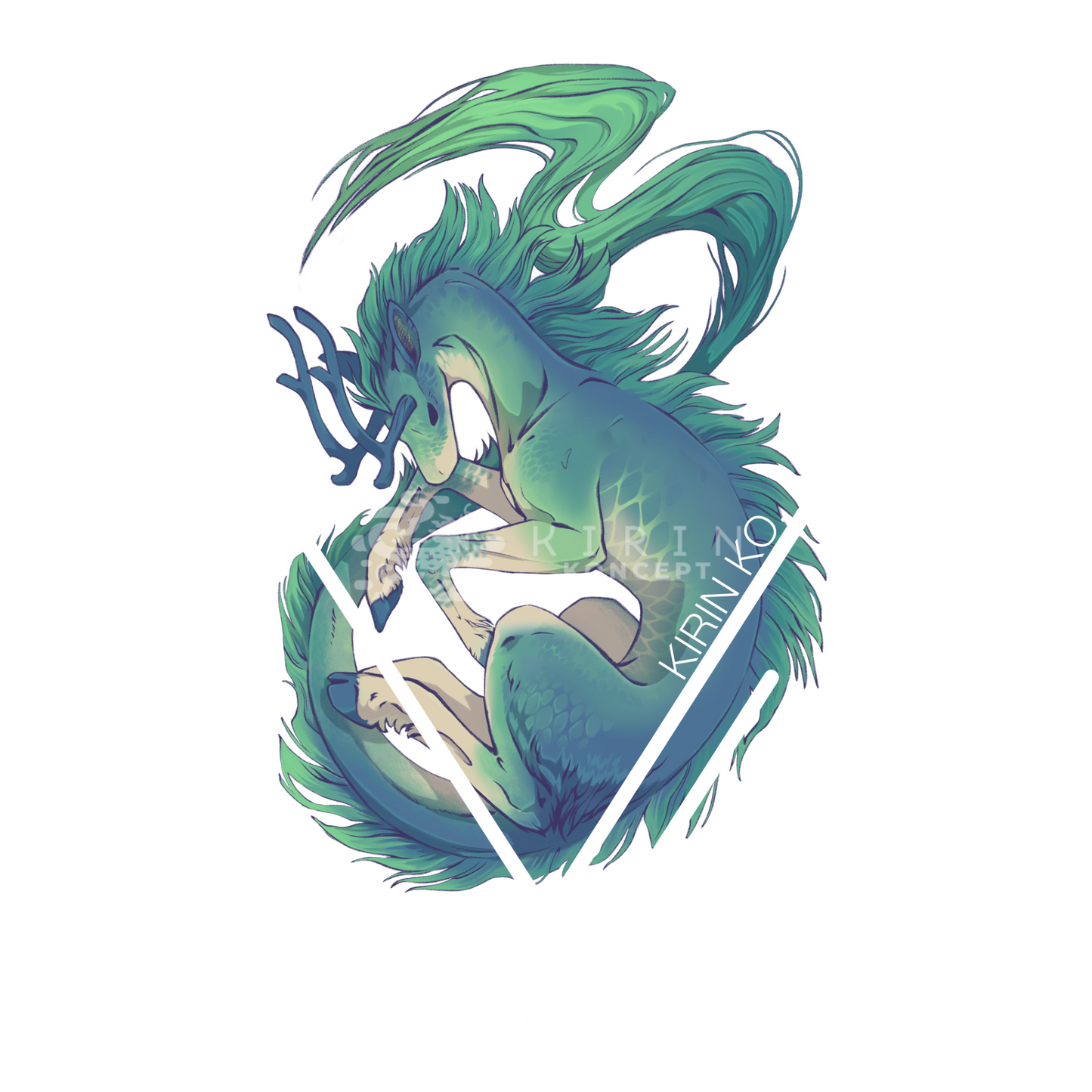 Kirin Ko - Transparent vinyl sticker