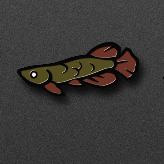 Mini Enamel Pins - Fish & crow