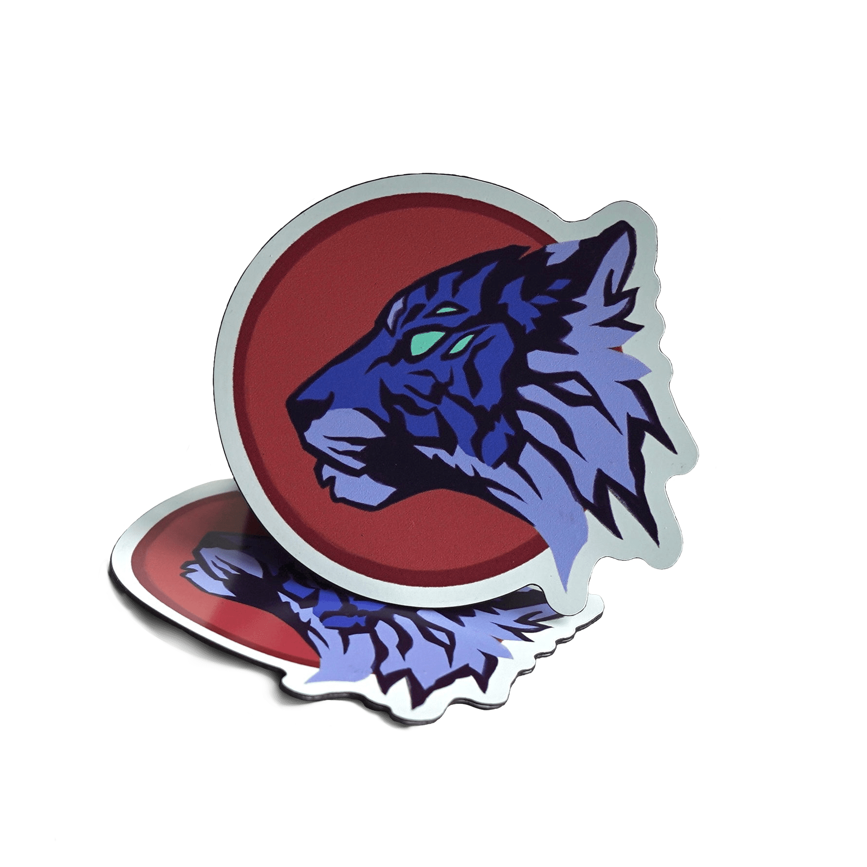 Azure Tiger Head - Magnet