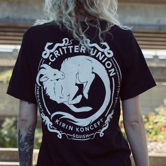 Critter Union - Black Shirt - KIRIN KONCEPT - tshirt