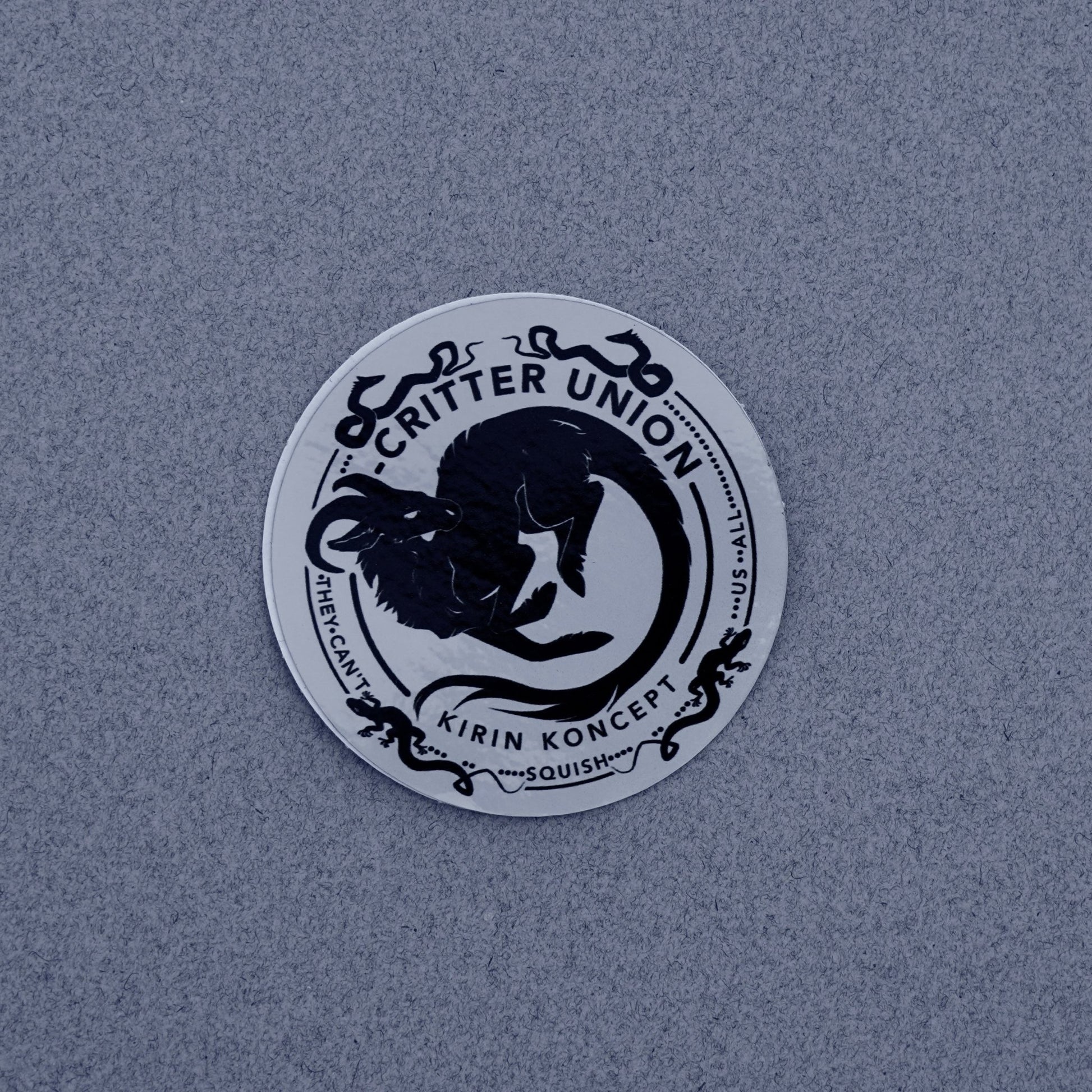 Critter Union - Holo vinyl stickers - KIRIN KONCEPT - sticker