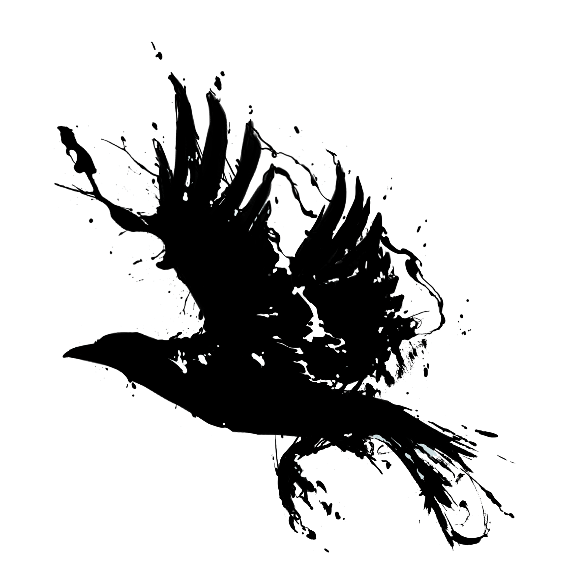 Crow - Die cut sticker - KIRIN KONCEPT - 