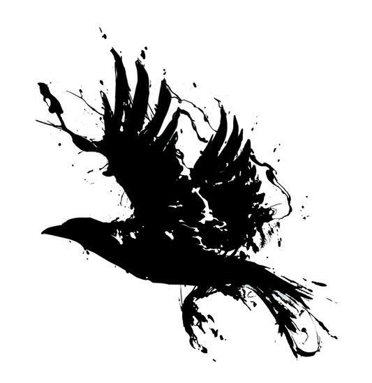 Crow - Die cut sticker - KIRIN KONCEPT - 