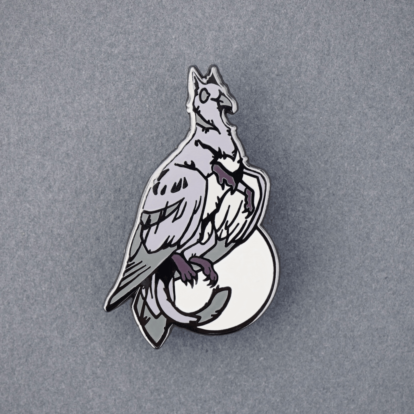 Dove TeenyGryphons - Hard Enamel Pins - KIRIN KONCEPT - lapel pin