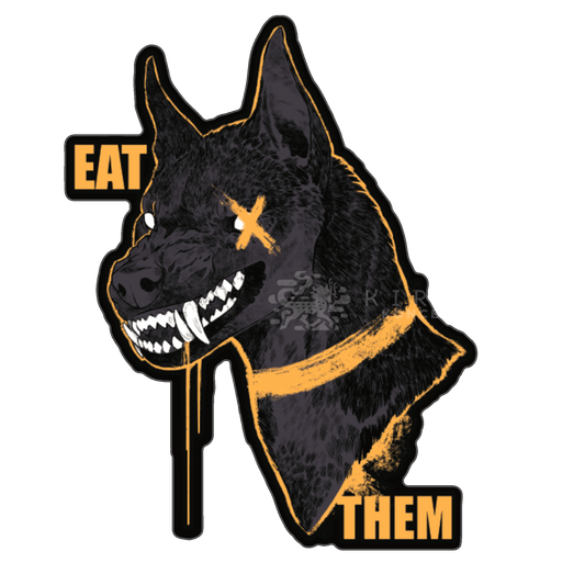 EAT THEM - Die cut vinyl sticker - KIRIN KONCEPT - 