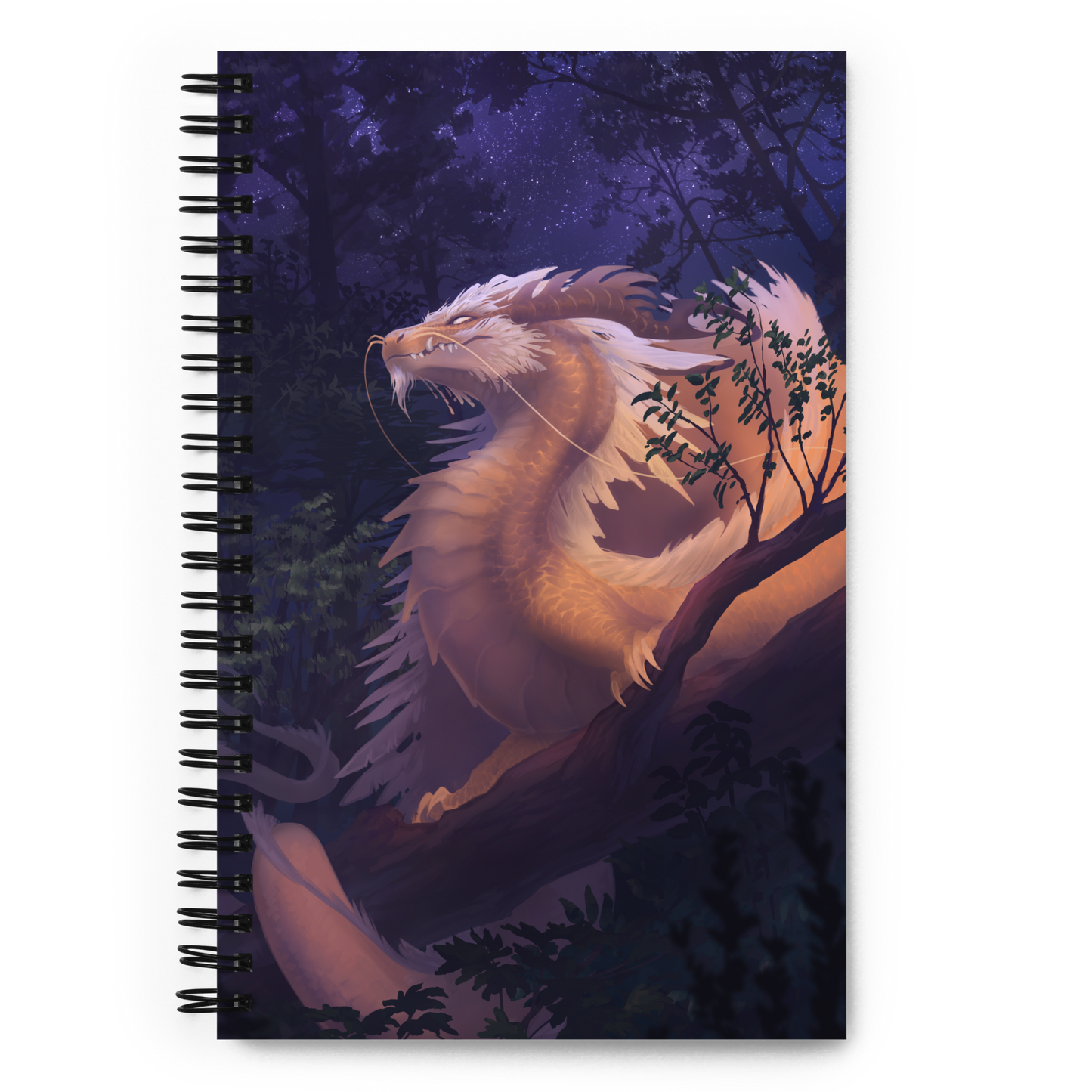 Golden - Spiral notebook