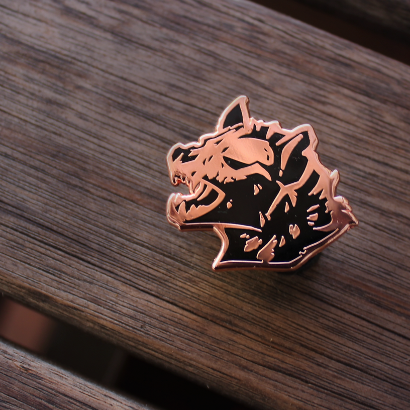 Hyena Skull - Hard Enamel pin